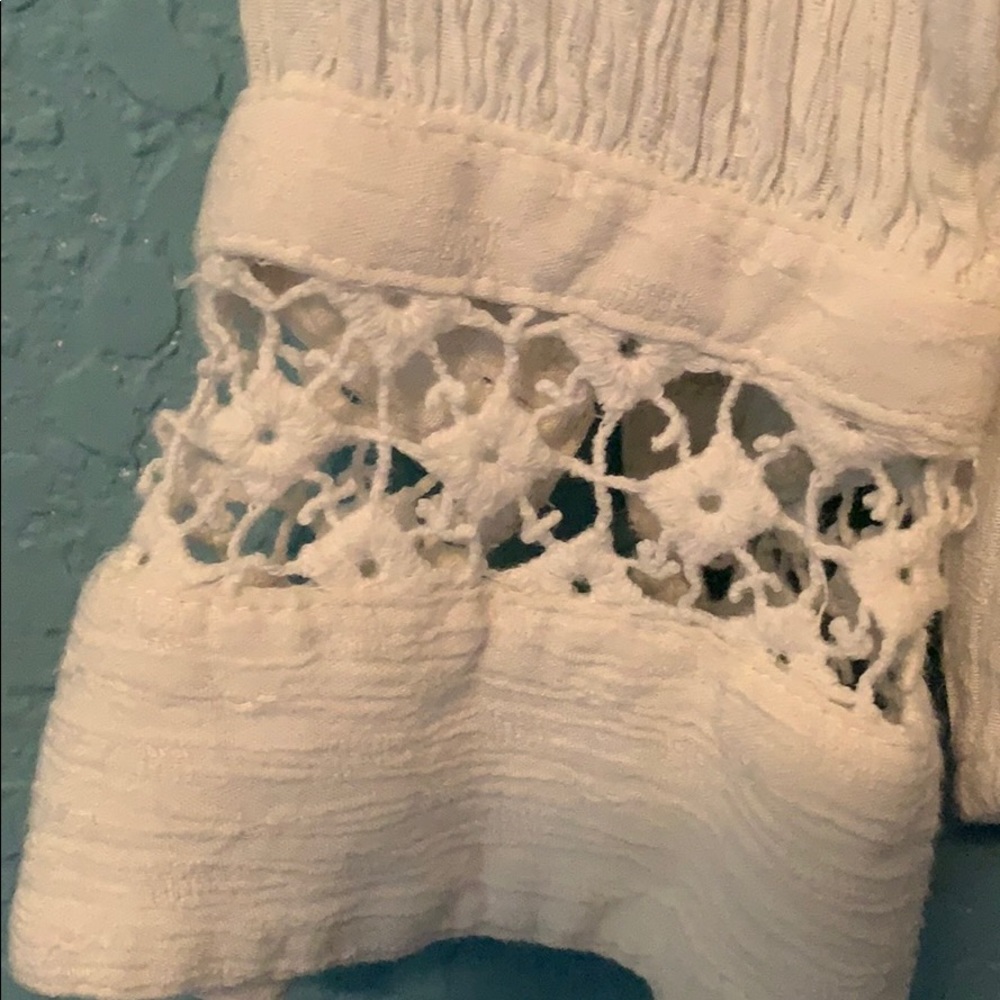 Free people white small blouse button down - Picture 4 of 10